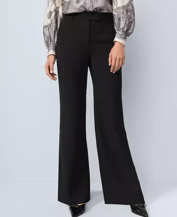 Ann Taylor Petite Pants|The Petite Perfect Flare Pant Black