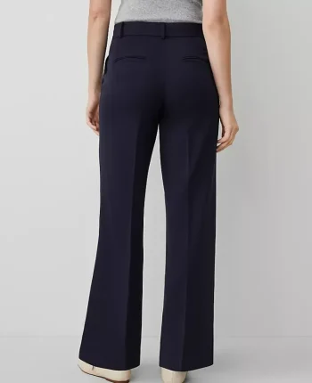 Ann Taylor Petite Pants|The Petite Perfect Wide Leg Pant Night Sky