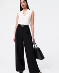 Ann Taylor Petite Pants|New Petite Styles|The Petite Pleated Straight Pant Black