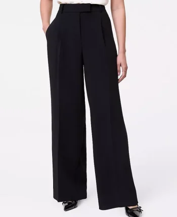 Ann Taylor Petite Pants|New Petite Styles|The Petite Pleated Straight Pant Black