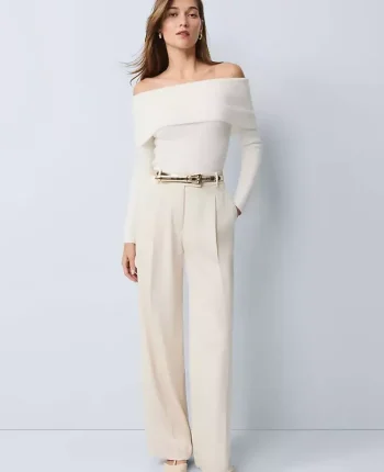 Ann Taylor Pants|Petite Pants|The Petite Pleated Trouser In Satin Feather