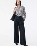 Ann Taylor Petite Pants|New Petite Styles|The Petite Pleated Wide-Leg Pant Black