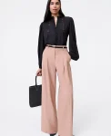 Ann Taylor Petite Pants|New Petite Styles|The Petite Pleated Wide-Leg Pant Weathered Oak