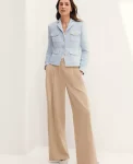 Ann Taylor Petite Pants|The Petite Pleated Wide Leg Pant Baguette