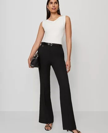 Ann Taylor Pants|Petite Pants|The Petite Slim Flare Trouser In Bi-Stretch Black