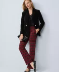 Ann Taylor Pants|Petite Pants|The Petite Sophia Pant In Plaid Iconic Red