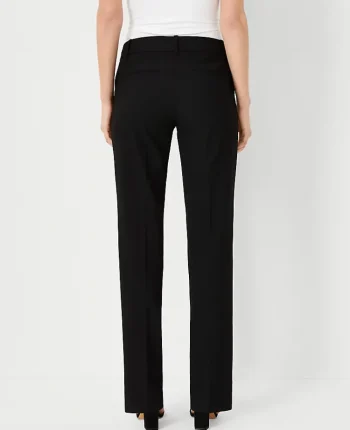 Ann Taylor Petite Pants|Petite Suits|The Petite Straight Pant In Seasonless Stretch Core Black