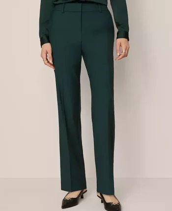 Ann Taylor Suits|Suits|The Petite Straight Pant &mdash; Curvy Fit Pine Grove