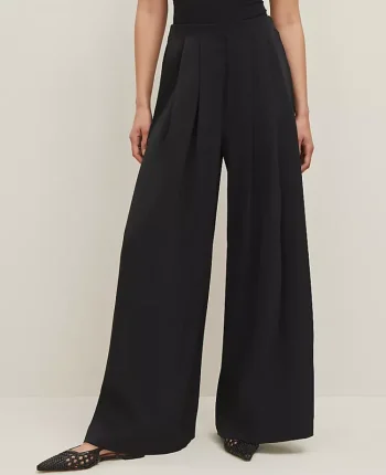 Ann Taylor Pants|Petite Pants|The Petite Triple Pleat Palazzo Pant Black