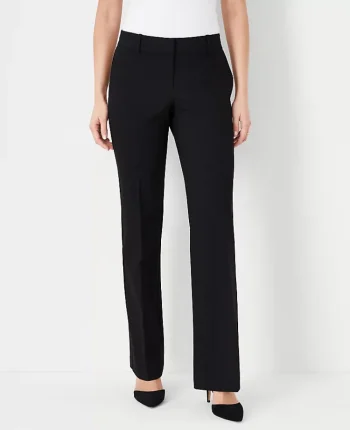 Ann Taylor Petite Pants|Petite Suits|The Petite Trouser In Seasonless Stretch - Curvy Fit Core Black