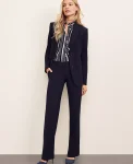 Ann Taylor Petite Pants|Petite Suits|The Petite Trouser In Seasonless Stretch Perfect Navy