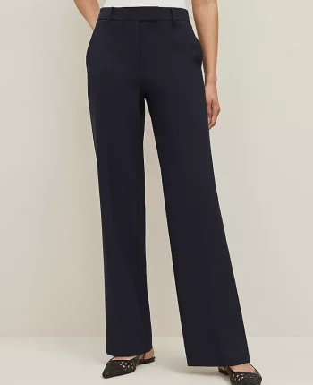 Ann Taylor Petite Pants|Petite Suits|The Petite Trouser In Seasonless Stretch Deep Navy Sky