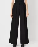 Ann Taylor Pants|The Pleated Wide Leg Pant Black