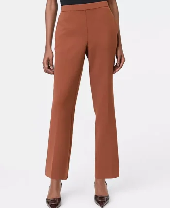 Ann Taylor Suits|Suits|The Relaxed Ankle Pant In Crinkle Crepe Tortoise Shell Brown