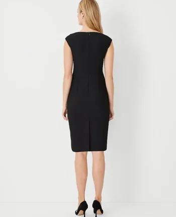 Ann Taylor Suits|Suits|The Scoop Neck Sheath Dress In Bi-Stretch - Curvy Fit Black