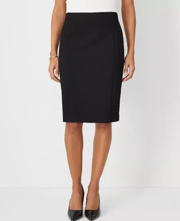 Ann Taylor Skirts|Suits|The Seamed Pencil Skirt In Seasonless Stretch - Curvy Fit Core Black