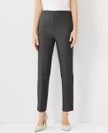 Ann Taylor Suits|Suits|The Side Zip Ankle Pant In Bi-Stretch Dark Grey