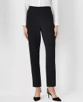 Ann Taylor Suits|Suits|The Side Zip Ankle Pant In Fluid Crepe - Curvy Fit Black