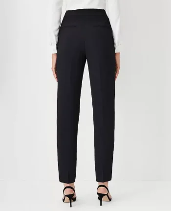 Ann Taylor Suits|Suits|The Side Zip Ankle Pant In Fluid Crepe - Curvy Fit Black