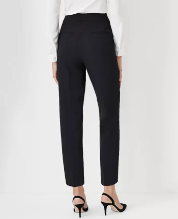 Ann Taylor Suits|Suits|The Side Zip Ankle Pant In Fluid Crepe Black
