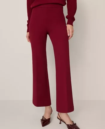 Ann Taylor Pants|The Side Zip Flare Pant Cherry Pie