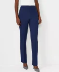 Ann Taylor Suits|Suits|The Side Zip Straight Pant In Bi-Stretch Pure Sapphire