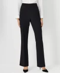 Ann Taylor Suits|Suits|The Side Zip Trouser In Fluid Crepe - Curvy Fit Black