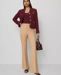 Ann Taylor Pants|The Slim Flare Trouser In Bi-Stretch Cafe Au Lait