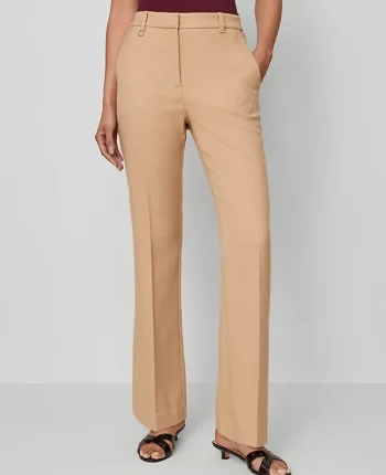 Ann Taylor Pants|The Slim Flare Trouser In Bi-Stretch Cafe Au Lait