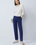 Ann Taylor Pants|The Tall Eva Ankle Pant In Doubleweave Twilight Sea