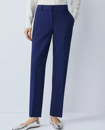 Ann Taylor Pants|The Tall Eva Ankle Pant In Doubleweave Twilight Sea