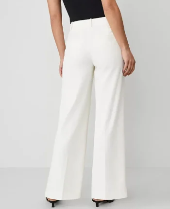 Ann Taylor Pants|The Wide Leg Pant - Curvy Fit Winter White