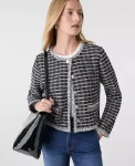 Ann Taylor Tops And Blouses|Tweed Jacket Black/White Multi