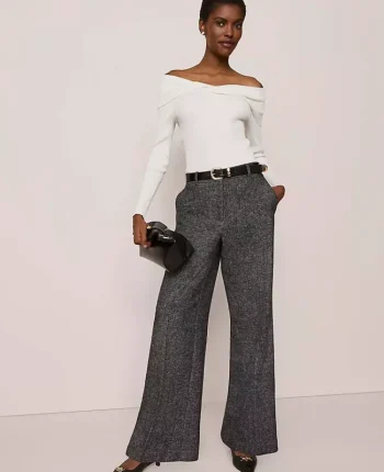 Ann Taylor Sweaters|All Sweaters|Twisted Off-The-Shoulder Sweater Winter White