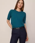 Ann Taylor Sweaters|All Sweaters|Wedge Sweater Tee Deep Atlantic Teal