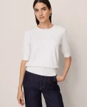Ann Taylor Sweaters|All Sweaters|Wedge Sweater Tee Winter White