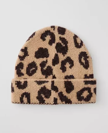 Ann Taylor Weekend Accessories|Weekend Accessories|Weekend Collection Animal Print Hat Brown Multi