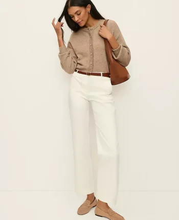 Ann Taylor Pants|Weekend Pants & Jeans|Weekend Collection Belted Ankle Pant Winter White