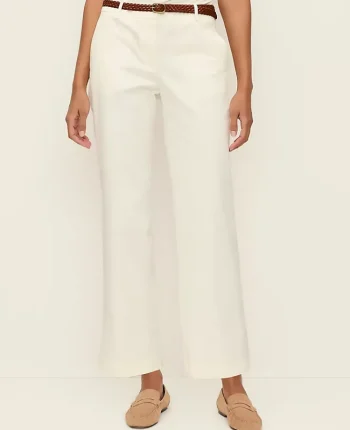 Ann Taylor Pants|Weekend Pants & Jeans|Weekend Collection Belted Ankle Pant Winter White