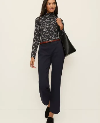 Ann Taylor Pants|Weekend Pants & Jeans|Weekend Collection Belted Ankle Pant Night Sky