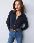 Ann Taylor Tops And Blouses|Weekend Tops|Weekend Collection Button Down Shirt Night Sky