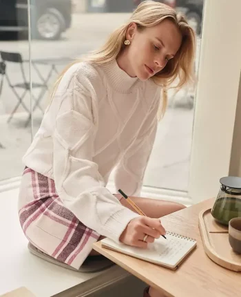 Ann Taylor Sweaters|All Sweaters|Weekend Collection Cable Sweater Winter White