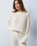 Ann Taylor Sweaters|All Sweaters|Weekend Collection Cozy Crew Neck Sweater Winter White