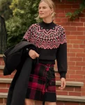 Ann Taylor Sweaters|All Sweaters|Weekend Collection Fair Isle Mock Neck Sweater Black