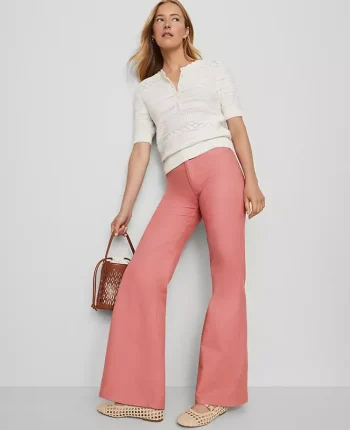Ann Taylor Pants|Weekend Collection Go-Everywhere Flare Pant French Pink Clay