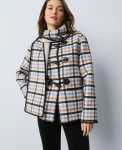 Ann Taylor Jackets And Blazers|Weekend Jackets|Weekend Collection Plaid Scarf Coat Peaceful Periwinkle