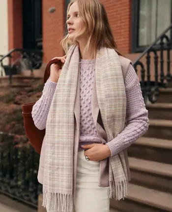 Ann Taylor Sweaters|All Sweaters|Weekend Collection Popcorn-Stitch Cable Sweater Lavender Frost
