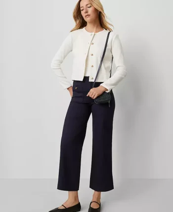 Ann Taylor Pants|Weekend Collection Sateen Patch Pocket Pant Night Sky