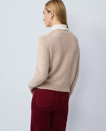 Ann Taylor Sweaters|All Sweaters|Weekend Collection Shimmer Cardigan Gold
