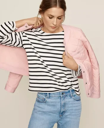 Ann Taylor Tops And Blouses|Weekend Collection Stripe Relaxed Long Sleeve Top Ww - Black